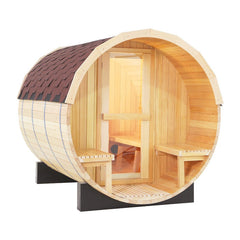 4-6 Person Outdoor Wood Barrel Sauna by centuraheat - Desired Dream - CenturaHeat