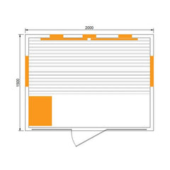 5-8 Person Combination Bio Indoor Sauna - 6950W by centuraheat