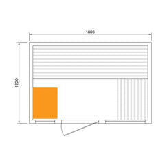 4 Person White Outdoor Sauna by centuraheat