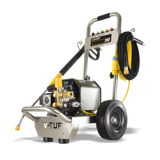 110v Compact, Industrial, Mobile Electric Pressure Washer - 1450psi, 100Bar,...