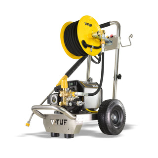 240v Compact, Industrial, Mobile Electric Pressure Washer c/w 20m HOSE...
