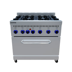 6 Burner Heavy Duty Gas Oven Range Stove - by Empire