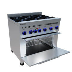 6 Burner Heavy Duty Gas Oven Range Stove - by Empire