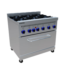 6 Burner Heavy Duty Gas Oven Range Stove - by Empire