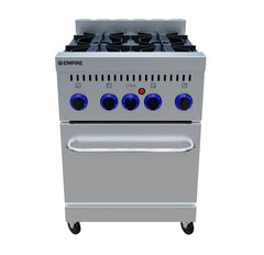 4 Burner Heavy Duty Gas Oven Range Stove by Empire